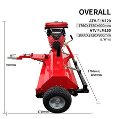 Flail Mower ATV-FLM120/150 24hp engine - sinolink